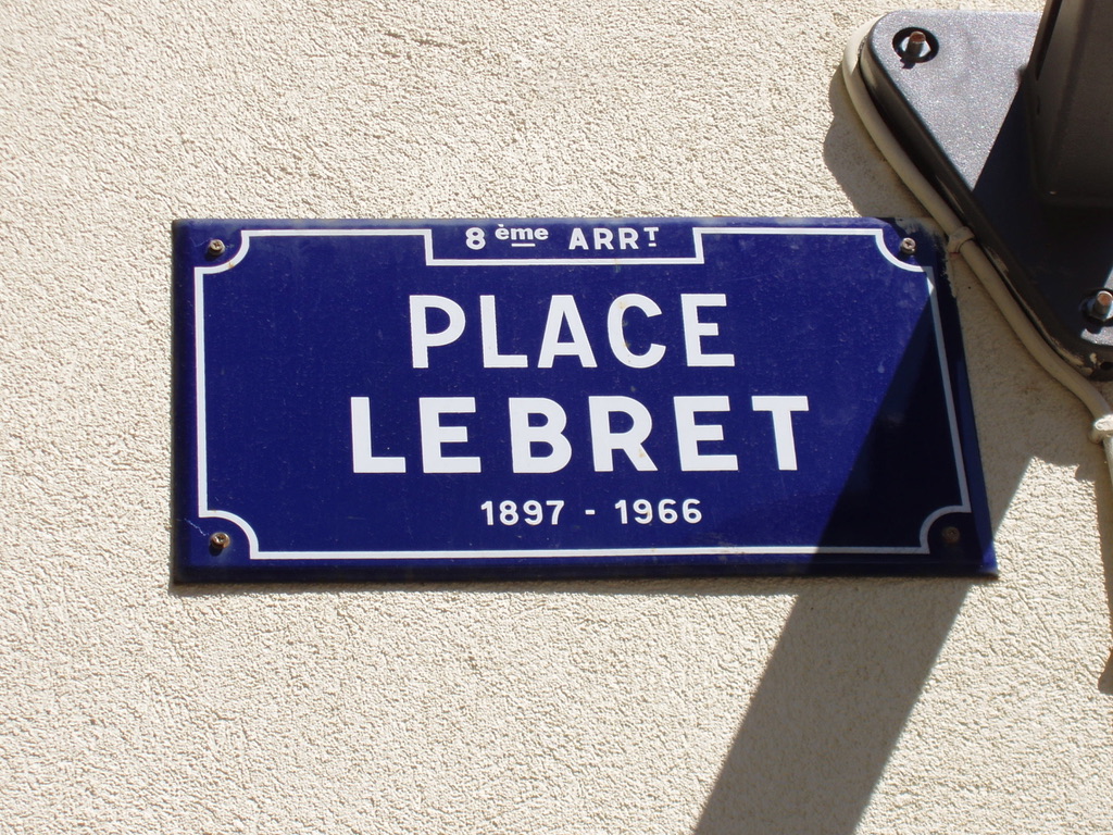 Plaque de la place Louis Lebret