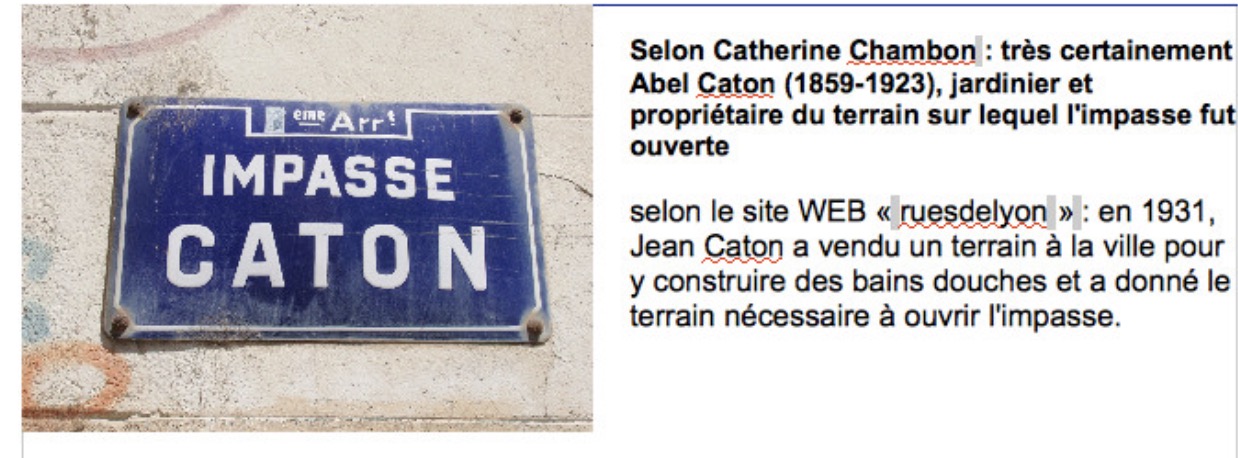 Impasse Catton