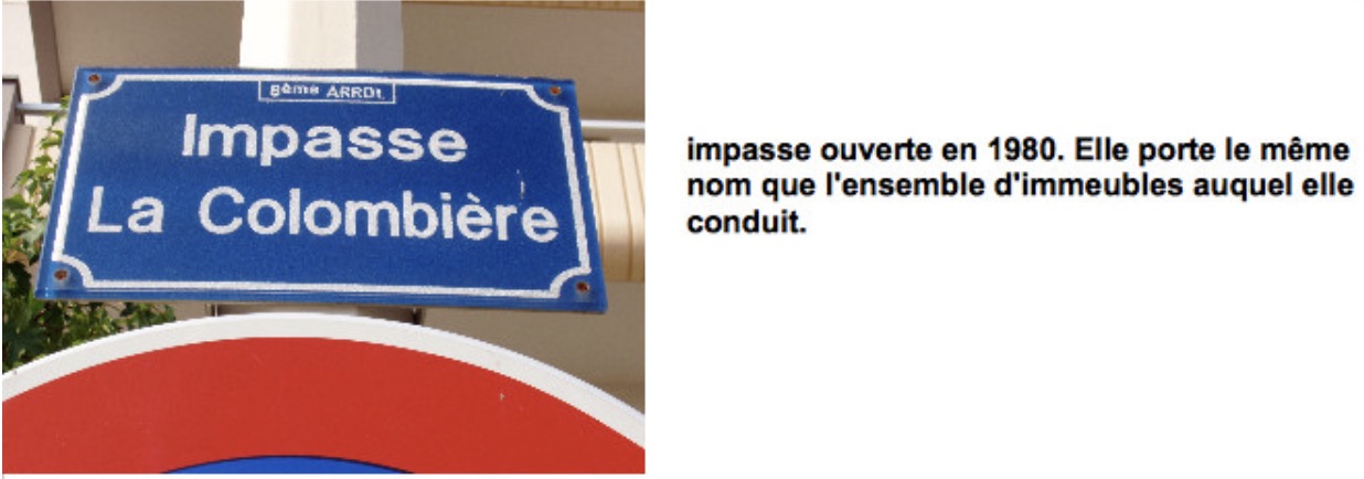 Impasse la Colombière