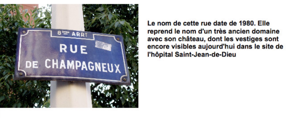 Rue de Champagneux