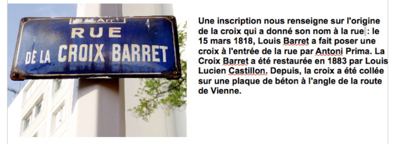 Rue de la Croix-Barret