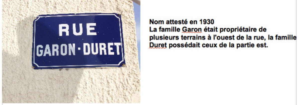 Rue Garon-Duret